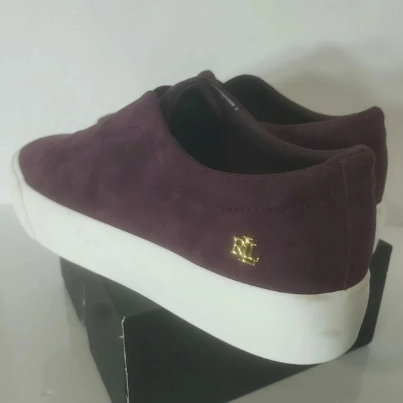 Ralph Lauren Womans Wine  Isla Suede Slip-on loafers,US 7. - Picture 2 of 9